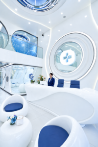 Không gian tiếp đón công nghệ cao tham khảo mô hình Apexmed